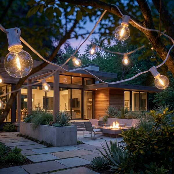 Brilagi - Ghirlandă decorativă LED pentru exterior GIRLANDA, 10 x E12, 8 m, alb, IP44, alb cald