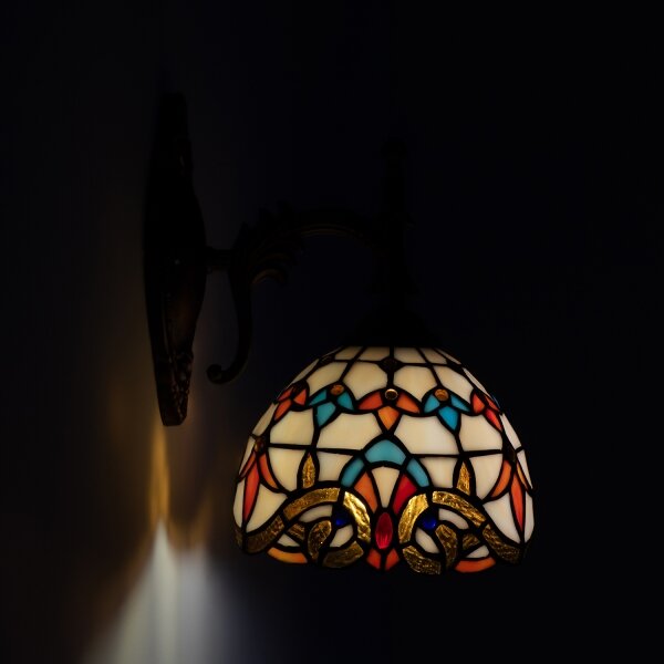 Brilagi - Lampă de perete Tiffany cu vitralii MIRABELLA 1xE14/40W/230V