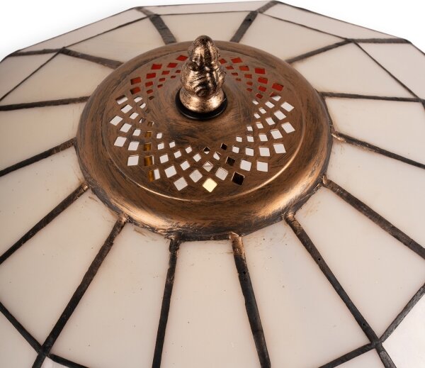 Brilagi - Lampă de masă Tiffany SIENNA cu vitralii 2xE27/60W/230V