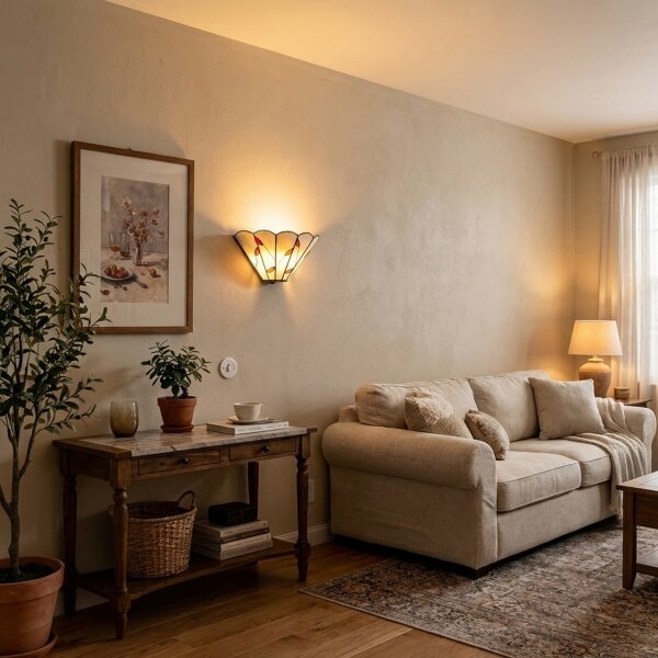 Brilagi - Aplică de perete Tiffany FOLIA 1xE14/40W/230V