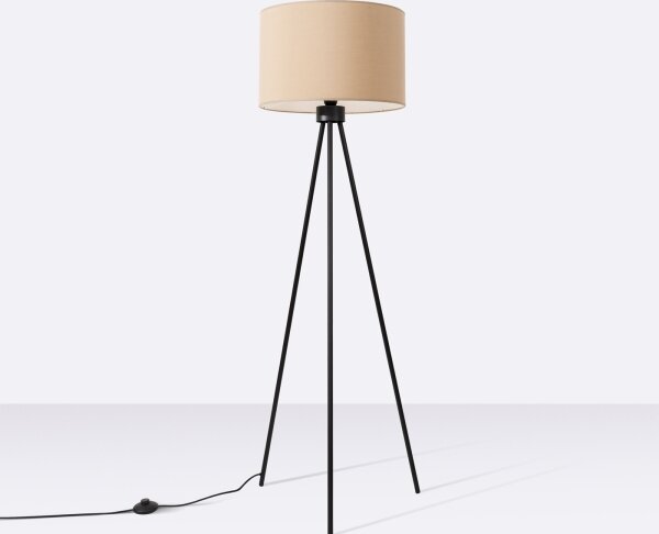 Lampă de podea NEVIA, Sollux SL.1853, 1xE27/15W/230V, taupe