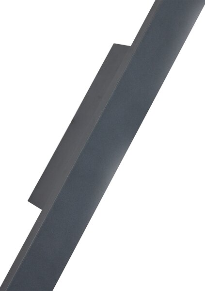 Brilagi LUNA - Aplică LED de exterior pentru perete, 30W, 230V, 4000K, IP65, 150 cm, antracit, CRI 90