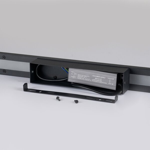 Brilagi LUNA - Aplică LED de exterior, 30W/230V, 4000K, IP65, 150 cm, negru, CRI 90