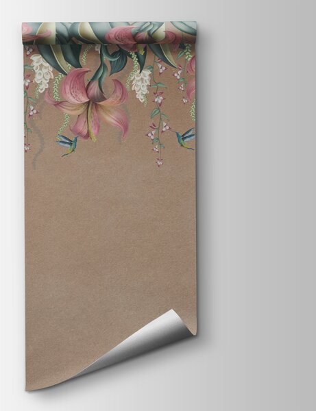 Fototapet Un model floral plin de viață, cu accente delicate, Fototapet natură, Fototapet populare, w01523 - Tapeko.ro