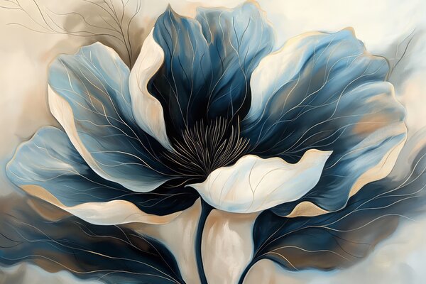 Fototapet O floare elegantă în culori delicate, Fototapet natură, Fototapet populare, w01538 - Tapeko.ro