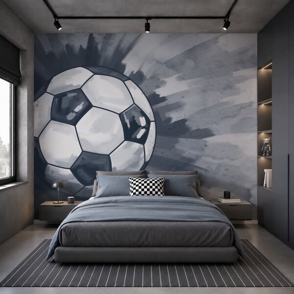 Fototapet Mingea de fotbal în aer, Fototapet fotbal, Fototapet populare, t00940v2 - Tapeko.ro