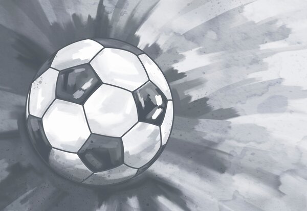 Fototapet Mingea de fotbal în aer, Fototapet fotbal, Fototapet populare, t00940 - Tapeko.ro