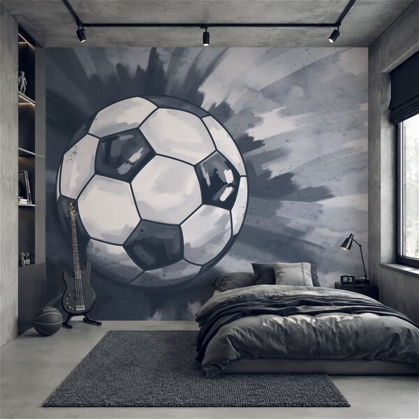 Fototapet Mingea de fotbal în aer, Fototapet fotbal, Fototapet populare, t00940v2 - Tapeko.ro