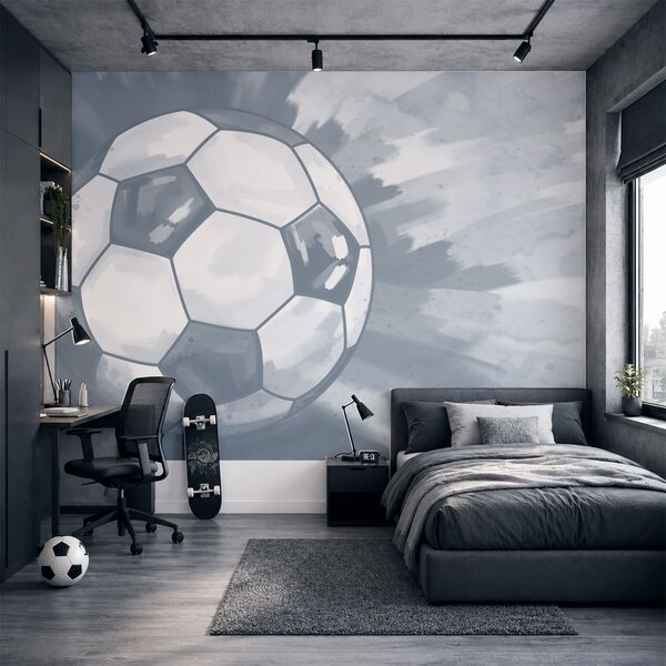 Fototapet Mingea de fotbal în aer, Fototapet fotbal, Fototapet populare, t00940v1 - Tapeko.ro