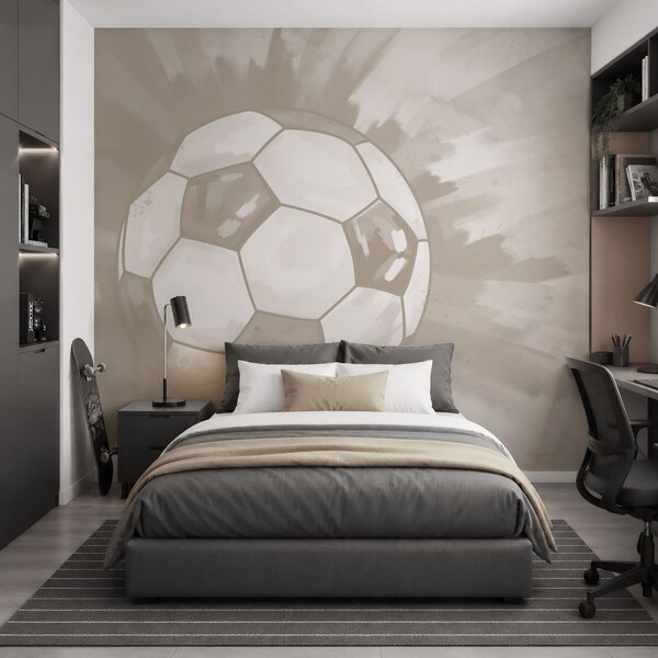 Fototapet Mingea de fotbal în aer, Fototapet fotbal, Fototapet populare, t00940v3 - Tapeko.ro