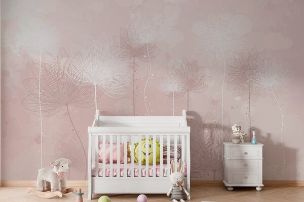 Fototapet Flori delicate în nuanțe delicate, Fototapet natură, Fototapet populare, w01645v3 - Tapeko.ro