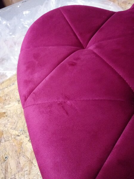 Scaun de birou burgundy AVOLA VELVET calitatea II, PROMOTIE