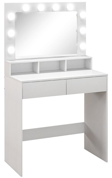 Oglindă LED, Toaletieră cu sertare | Aosom Romania