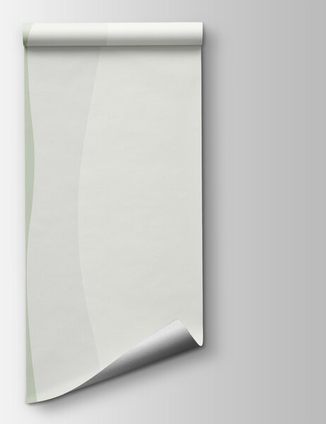 Fototapet Linii ondulate verzi și albe, Fototapet abstracte, Fototapet populare, w01724v2 - Tapeko.ro