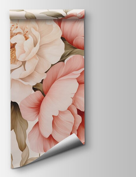 Fototapet Flori delicate în nuanțe pastelate delicate, Fototapet natură, Fototapet populare, w01734 - Tapeko.ro