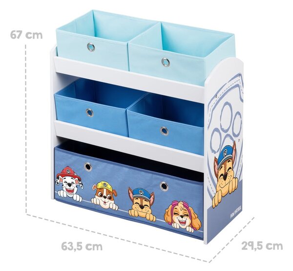 Organizator de jucării pentru copii 63.5x29.5x67 cm Paw Patrol – Roba