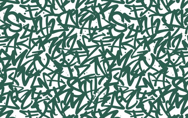 Tapet Graffiti Emoții: Verde, Fototapet Modele, u99087 : Uwalls.ro