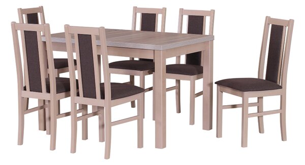 Set masă scaune pentru sufragerie Kyman (pentru 4 până la 6 persoane). 608101