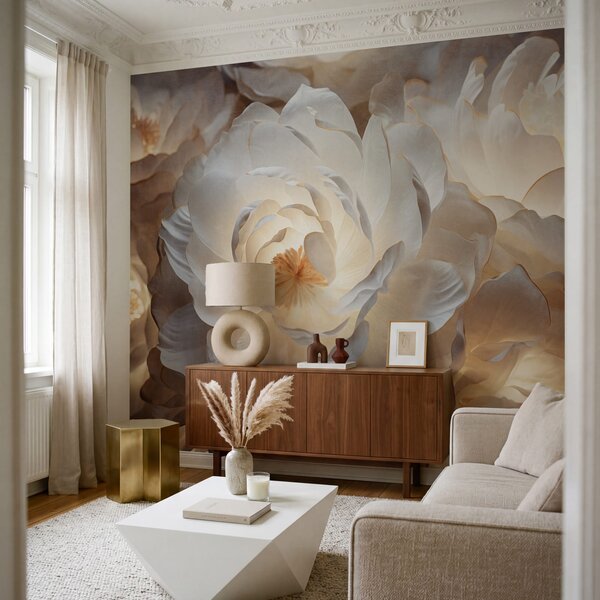 Fototapet Petale delicate, luminate din interior, Fototapet flori, Fototapet populare, w09550 - Tapeko.ro