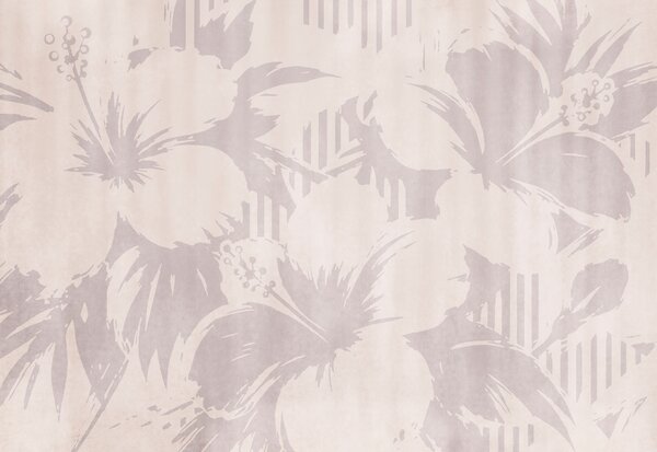 Fototapet - Motive florale delicate pentru spații liniștite, Fototapet flori, Fototapet populare, t00949 - Tapeko.ro