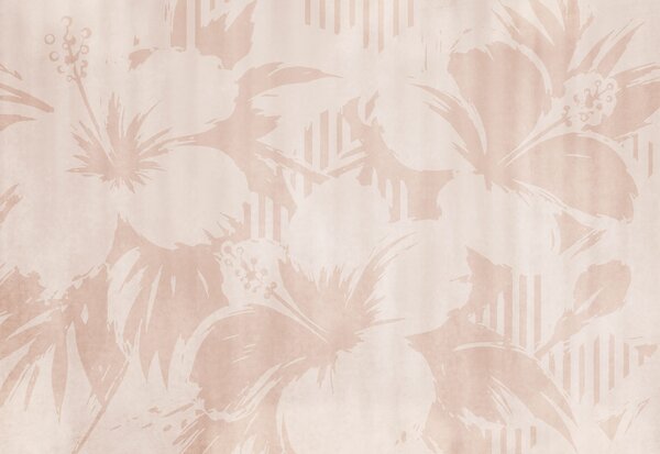 Fototapet Motiv floral roz și alb, Fototapet flori, Fototapet populare, t00949v1 - Tapeko.ro