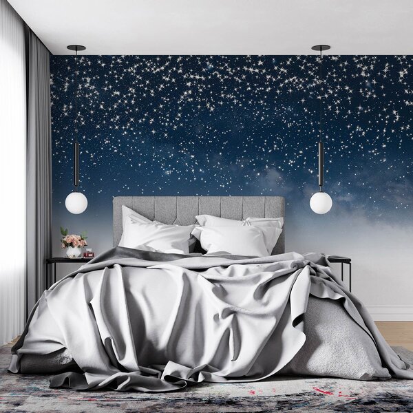 Tapet Cer de noapte înstelat, gradient moale, cosmic, constelații, Fototapet Spaţiu, w01797v1 : Uwalls.ro