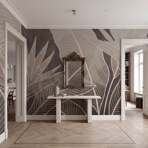 Fototapet Nuanțe delicate într-o atmosferă botanică elegantă, Fototapet natură, Fototapet populare, t00952v1 - Tapeko.ro