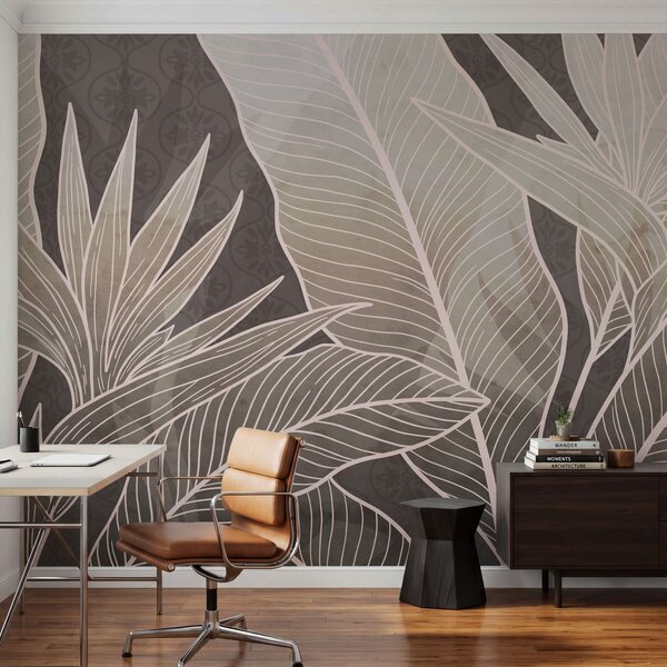 Fototapet Nuanțe delicate într-o atmosferă botanică elegantă, Fototapet natură, Fototapet populare, t00952v1 - Tapeko.ro