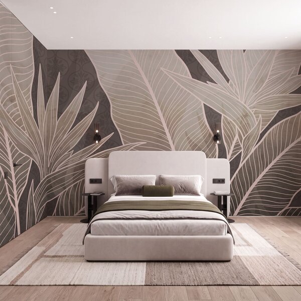 Fototapet Nuanțe delicate într-o atmosferă botanică elegantă, Fototapet natură, Fototapet populare, t00952v1 - Tapeko.ro