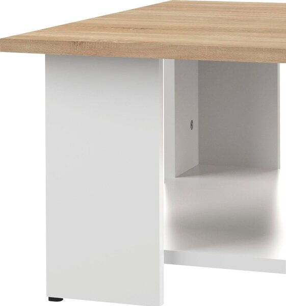 Masuta de cafea Square alb-stejar 67/31 cm
