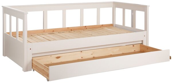 Daybett Aira extensibil alb 90/200 cm