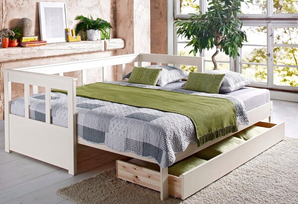 Daybett Aira extensibil alb 90/200 cm