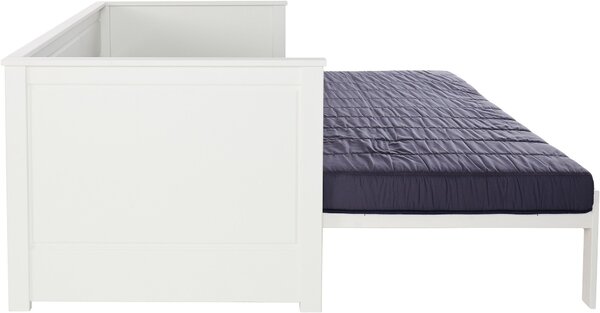 Pat Erik extensibil alb 90/200 cm, lemn masiv