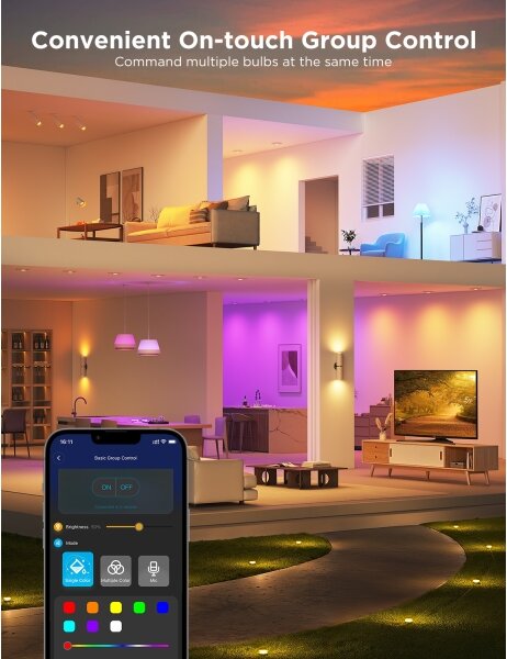 SET 2x bec LED RGBWW dimabil Govee GU10/4,8W/230V 2700-6500K Wi-Fi