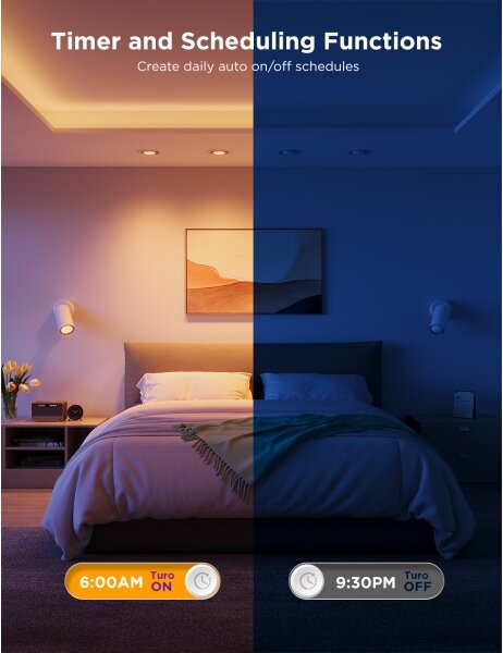 SET 2x bec LED RGBWW dimabil Govee GU10/4,8W/230V 2700-6500K Wi-Fi