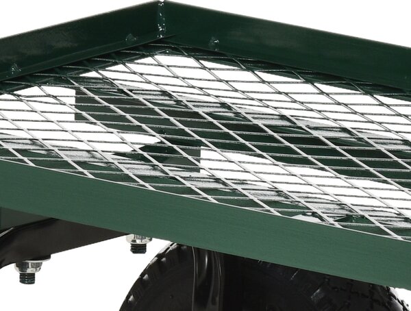 Outsunny Roabă de Grădină cu Mâner și 4 Roți Mari, Capacitate 150 kg, 94x48,5x100 cm, Verde | Aosom Romania