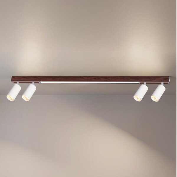 Brilagi - Spot LED SELE 4xGU10/30W/230V + LED/25W alb/decor stejar