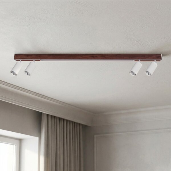 Brilagi - Spot LED SELE 4xGU10/30W/230V + LED/25W alb/decor stejar