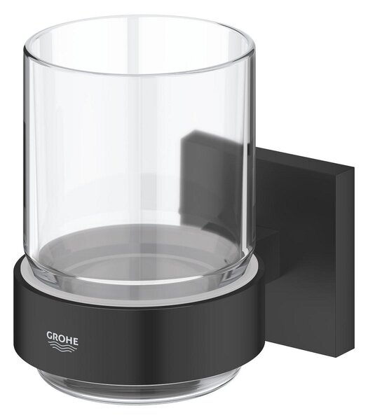 Grohe Start Cube cană pentru spălat dinți negru 410972430