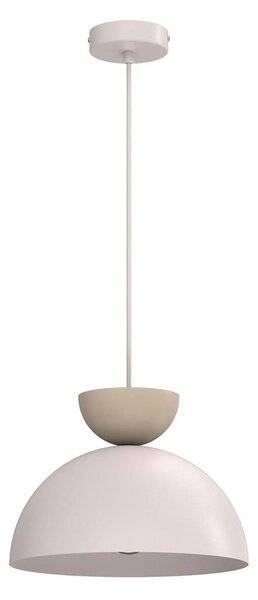Pendul pe cablu NEVIS 1xE27/15W/230V, diam. 29 cm, crem