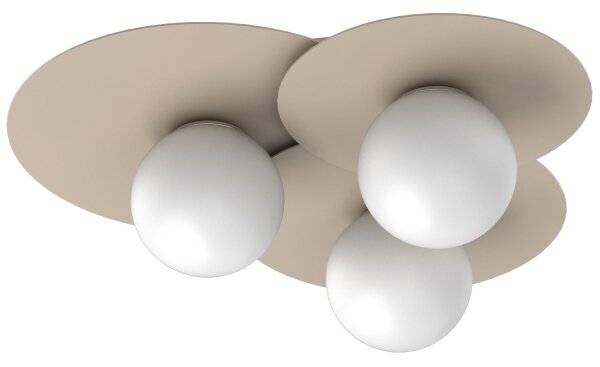 Plafonieră FLAT 3xE27/15W/230V 55x60 cm bej