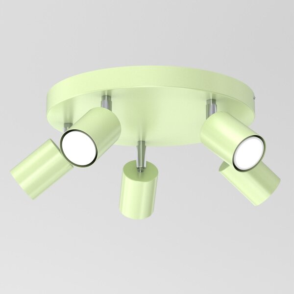 Plafonieră FUN cu 5 spoturi, GU10/8W/230V, verde