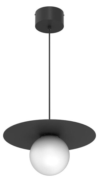 Pendul pe cablu FLAT, 1x E27, 15W, 230V, negru