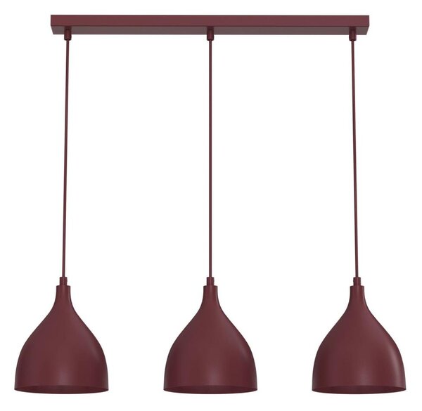 Lustră pe cablu NOAK CLASSIC 3xE27/15W/230V burgundiu