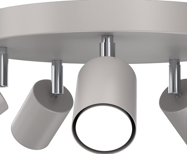 Corp de iluminat cu spoturi FUN 5xGU10/8W/230V gri