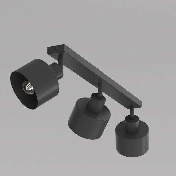 Corp de iluminat cu spoturi PARKLA 3xE27/15W/230V negru