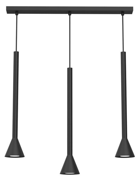 Lustră suspendată pe cablu MAZZO, 3x GU10/8W/230V, negru