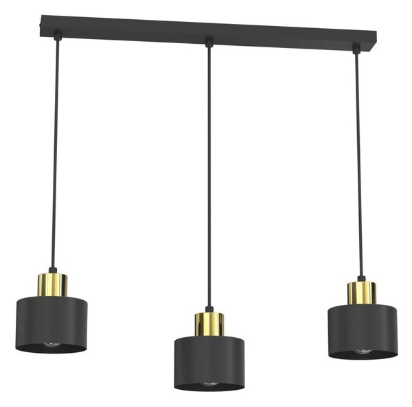 Candelabru suspendat cu cablu PARKLA 3xE27/15W/230V, negru
