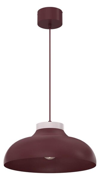 Lustră cu cablu BASCA 1xE27/15W/230V vișiniu/crem
