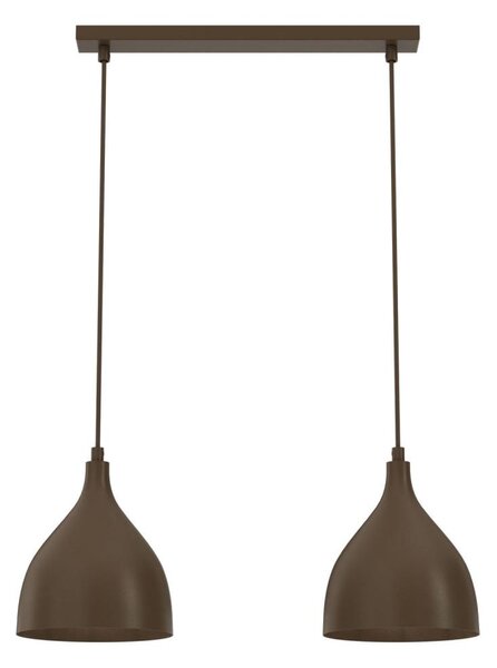 Lustră NOAK CLASSIC cu cablu 2xE27/15W/230V maro